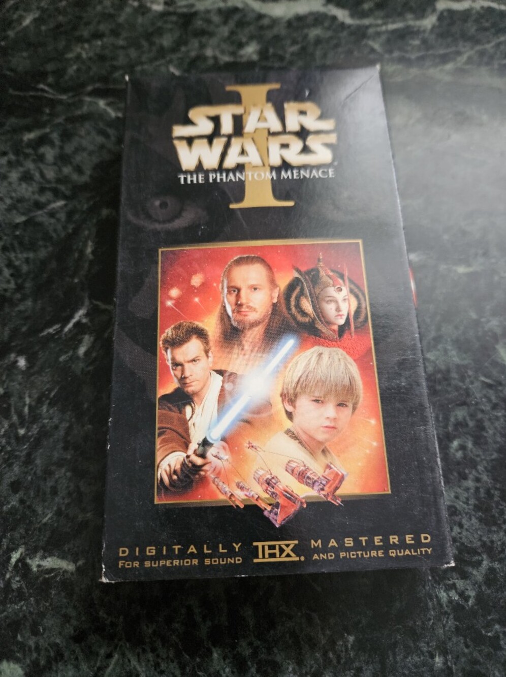 Star Wars VHS Box Art - Tan, Black, Blue